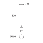 LINEA LIGHT - Paletti e teste palo | 220-240 V AC /176-240 V DC | 2 arrayLED 18 W DC - 20 W AC