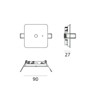 LINEA LIGHT - Emergenza | 220-240 V AC /176-276 V DC | 1 x powerLED 1.5 W DC - 1.7 W AC