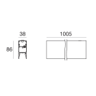 LINEA LIGHT - Sistemi | 198-264 V AC /220-240 V DC | 120 + 120 topLED 36 W DC - 40 W AC | Modular