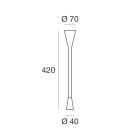 LINEA LIGHT - Lampada a parete | 220-240 V | 1 x powerLED 1.5 W DC - 2 W AC