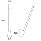 LINEA LIGHT - Lampada a parete | 220-240 V | 1 x powerLED 1.5 W DC - 2 W AC