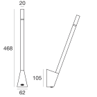 LINEA LIGHT - Lampada a parete | 220-240 V | 1 x powerLED 1.5 W DC - 2 W AC
