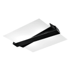 LINEA LIGHT - ZIG ZAG PLAF.E27 2X46W NERO R9005