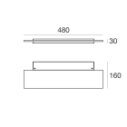 LINEA LIGHT - Lampada a parete | 198-264 V | 96 topLED 24 W DC - 27 W AC