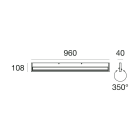 LINEA LIGHT - Lampada a parete | 220-240 V | 3 topLED 23 W DC - 32 W AC