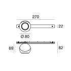 LINEA LIGHT - NODE FAR 11W 60 3000K B.CO DALI