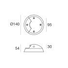 LINEA LIGHT - Uplights - Step Lights | 1 arrayLED 7 W AC 200-264 V AC