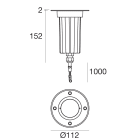 LINEA LIGHT - Uplights | 198-264 V | 1 arrayLED 8 W DC - 9 W AC