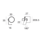 LINEA LIGHT - Proiettori | 1 x powerLED 2 W DC 630 mA
