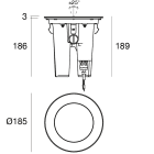 LINEA LIGHT - Uplights | 198-264 V AC /170-276 V DC | 1 arrayLED 19 W DC - 22 W AC