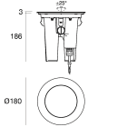LINEA LIGHT - Uplights | 198-264 V AC /176-280 V DC | 1 arrayLED 13 W DC - 15 W AC