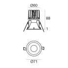 LINEA LIGHT - Downlights | 1 x powerLED 4 W DC 350 mA