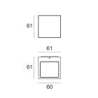 LINEA LIGHT - Lampada a parete | 90-264 V AC /180-280 V DC | 1 x powerLEDs 2.6 W DC - 3.2 W AC