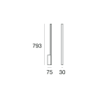 LINEA LIGHT - Lampada a parete | 220-240 V | 2 topLED 15 W DC - 17 W AC