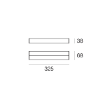 LINEA LIGHT - Lampada a parete - Plafone | 220-240 V | 36 topLED 12 W DC - 13.7 W AC