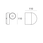 LINEA LIGHT - Lampada a parete - Plafone - Proiettori | 220-240 V | 1 arrayLED 4 W DC - 5 W AC