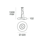 LINEA LIGHT - Sospensione | 220-240 V | 1 topLED 19 W DC - 23 W AC