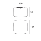 LINEA LIGHT - Lampada a parete - Plafone | 220-240 V | 24 topLED 3 W DC - 4 W AC