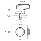 LINEA LIGHT - Downlights | 1 arrayLED 25 W DC 700 mA