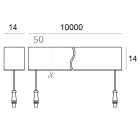 LINEA LIGHT - LED Strip | 1400 topLED 100 W DC 24 V | 10 W/m | 1236 Lm/m