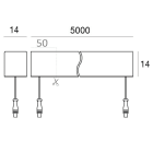 LINEA LIGHT - LED Strip | 700 topLED 50 W DC 24 V | 10 W/m | 1236 Lm/m