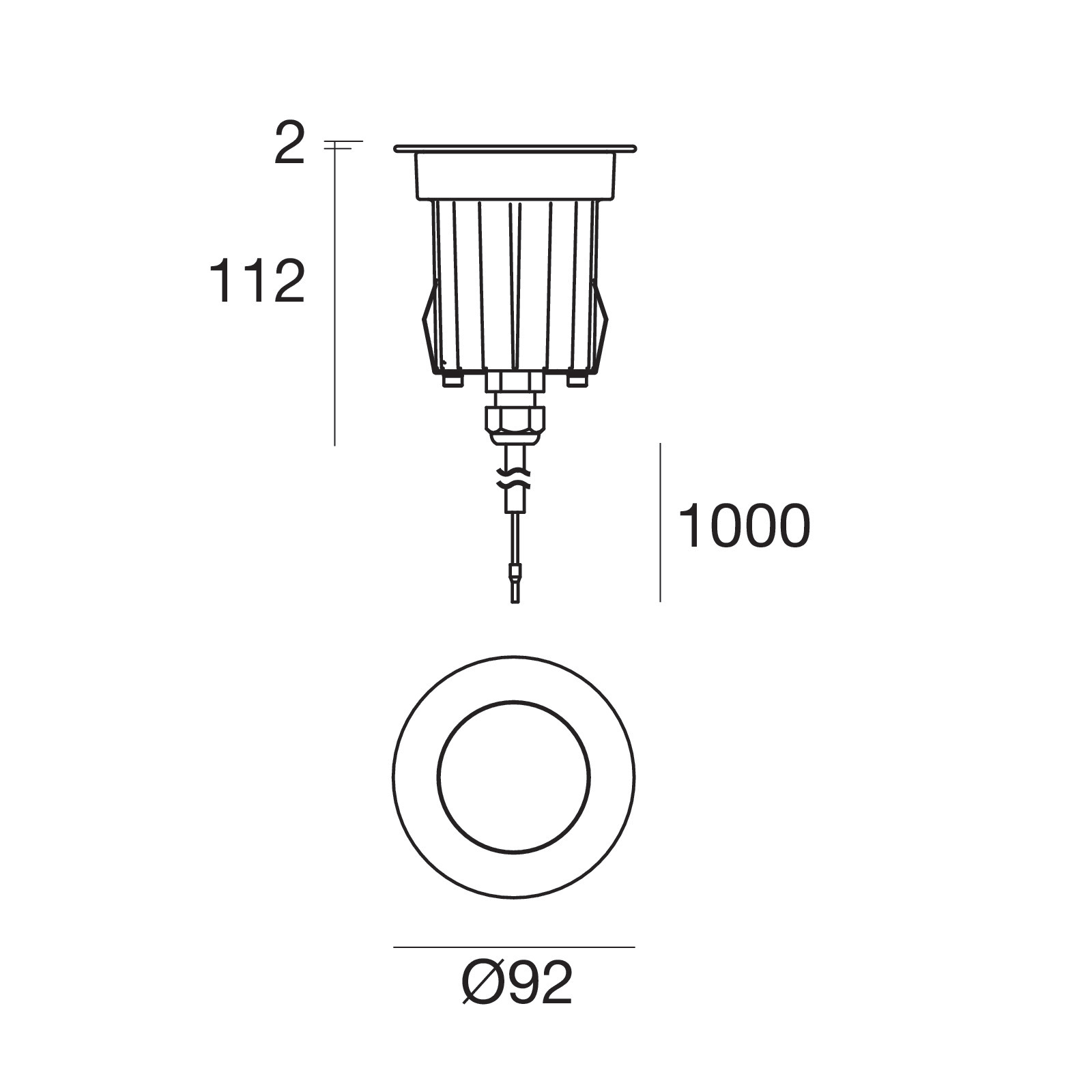 LINEA LIGHT - SUELO-R 73 1L 8W ARR+CNV S/HC+MO IX