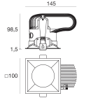 LINEA LIGHT - Downlights | 1 arrayLED 25 W DC 700 mA