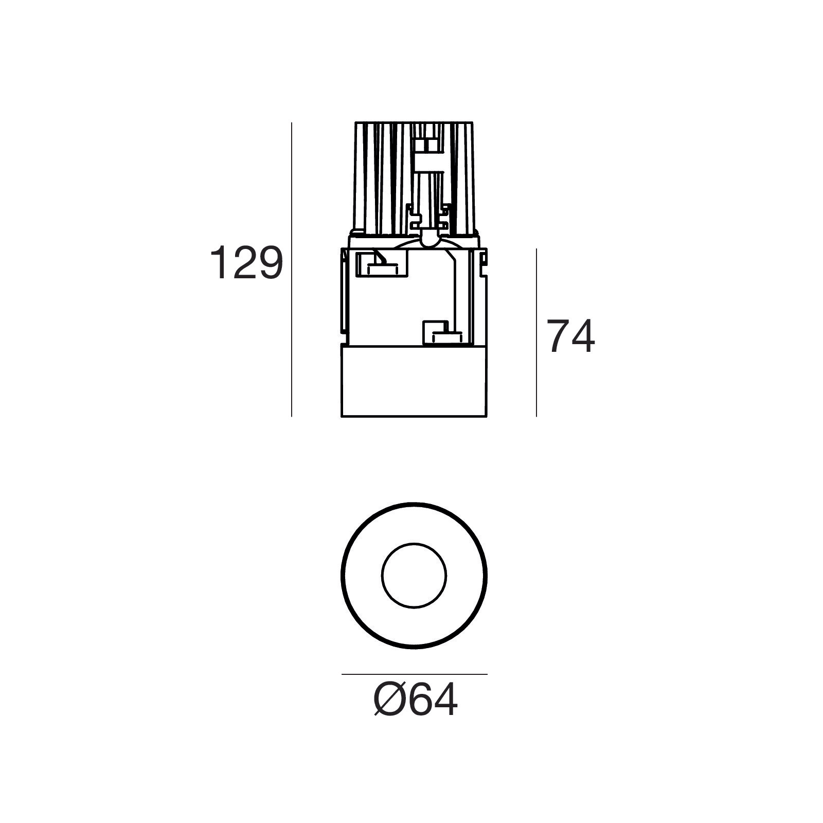 LINEA LIGHT - Downlights | 1 x powerLED 10 W DC 800 mA