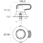 LINEA LIGHT - Downlights | 1 arrayLED 25 W DC 700 mA
