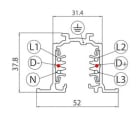 LINEA LIGHT - Recessed three-phase track + DALI - 2m - Black