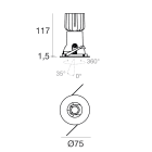 LINEA LIGHT - Downlights | 1 x powerLED 8 W DC 700 mA
