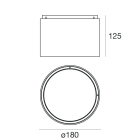 LINEA LIGHT - Plafone | 198-264 V | 1 arrayLED 34 W DC - 39 W AC