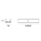 LINEA LIGHT - Cable for Ink system_L - 10 + 1m - Black