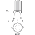 LINEA LIGHT - Downlights | 1 arrayLED 45 W DC 1250 mA
