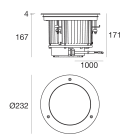 LINEA LIGHT - Uplights | 198-264 V | 1 arrayLED 25 W DC - 27 W AC