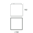 LINEA LIGHT - Plafone | 198-264 V | 1 arrayLED 33 W DC - 36 W AC