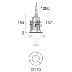 LINEA LIGHT - Downlights | 198-264 V | 1 arrayLED 7.2 W DC - 8.5 W AC