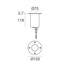 LINEA LIGHT - Uplights | 198-264 V AC /--- V DC | 1 arrayLED 8 W DC - 9 W AC