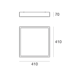 LINEA LIGHT - Plafone | 220-240 V | 2 topLED 25 W DC - 30 W AC