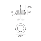 LINEA LIGHT - ORMA-CJ 179 1LED 8W 24VDC+HC INOX