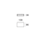 LINEA LIGHT - Lampada a parete | 198-264 V | 24 topLED 9 W DC - 10 W AC