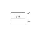 LINEA LIGHT - Lampada a parete | 198-264 V | 72 topLED 18 W DC - 19 W AC