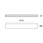 LINEA LIGHT - Lampada a parete | 198-264 V | 144 topLED 24 W DC - 28 W AC