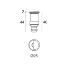 LINEA LIGHT - Lampada a parete - Step Lights | 1 x powerLED 1 W DC 350 mA