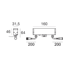 LINEA LIGHT - Elementi lineari | 3 x powerLEDs 4.5 W DC 500 mA