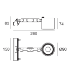LINEA LIGHT - Sistemi - Proiettori | 1 arrayLED 24 W DC 700 mA