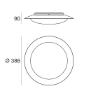 LINEA LIGHT - Lampada a parete - Plafone - Sospensione | 1 topLED 14 W DC - 17 W AC