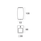 LINEA LIGHT - Lampada a parete | 198-264 V AC /186-275 V DC | 1 x powerLED 4 W DC - 4.5 W AC