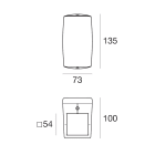 LINEA LIGHT - Lampada a parete | 198-264 V | 2 arrayLED 16 W DC - 18 W AC