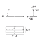 LINEA LIGHT - Sistemi - Sospensione | 85-277 V | 360 topLED 37 W DC - 44 W AC | Modular Master